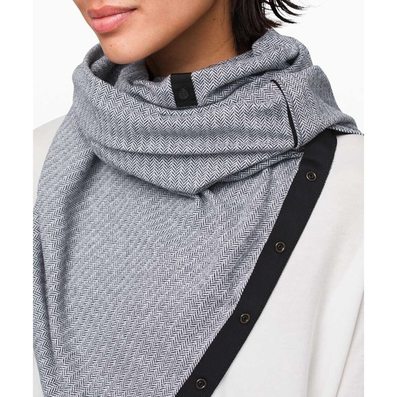 lululemon athletica Accessories - lululemon vinyasa nulu snap scarf wrap gray